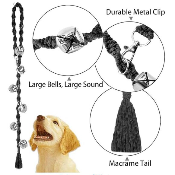 NWT GINIDEAR Dog Door Bells (Black) - Picture 4 of 5